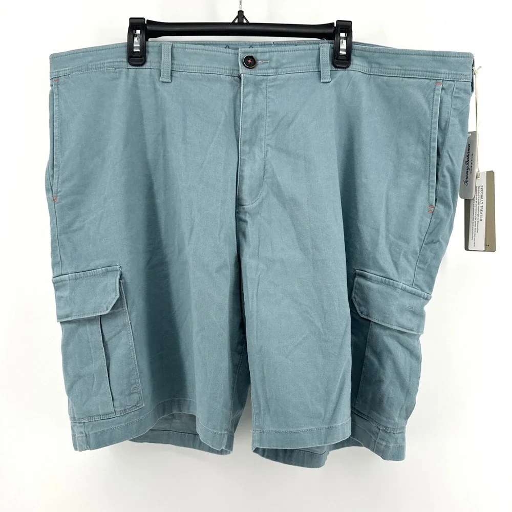 Tommy Bahama Cabo Coast Cargo Shorts Mens 44 Blue Alpine Regular Fit NWT $118